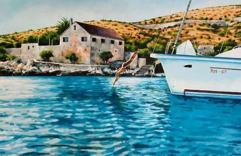 Hot beaches and tanned women in the radiant paintings of Thomas Saliot: 12 photos Hot beaches and tanned women in the radiant paintings of Thomas Saliot: 12 photos