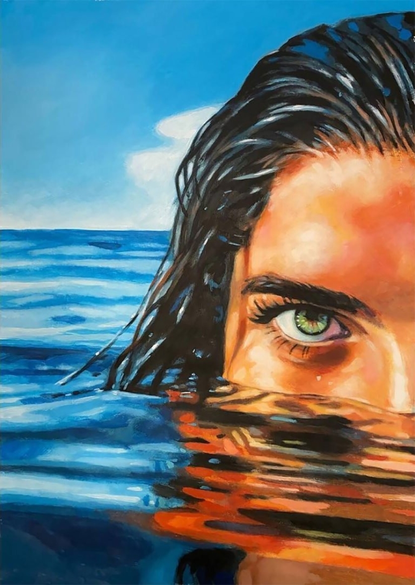 Hot beaches and tanned women in the radiant paintings of Thomas Saliot: 12 photos Hot beaches and tanned women in the radiant paintings of Thomas Saliot: 12 photos