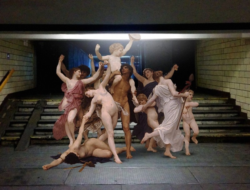 How angels and nymphs from classical paintings ended up in the modern urban landscape How angels and nymphs from classical paintings ended up in the modern urban landscape