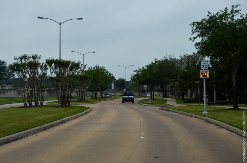 How are residential areas in the US How are residential areas in the US