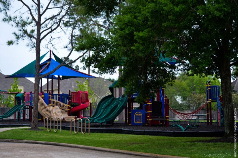 How are residential areas in the US How are residential areas in the US