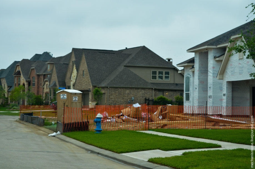 How are residential areas in the US How are residential areas in the US