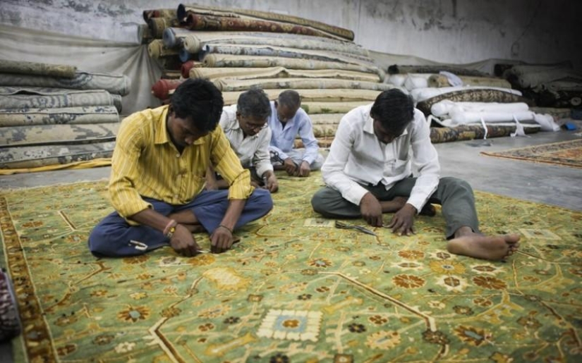 How carpets are made in India