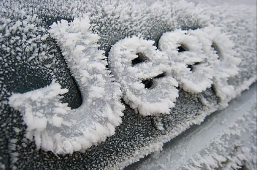 How frost turns cars into art objects How frost turns cars into art objects