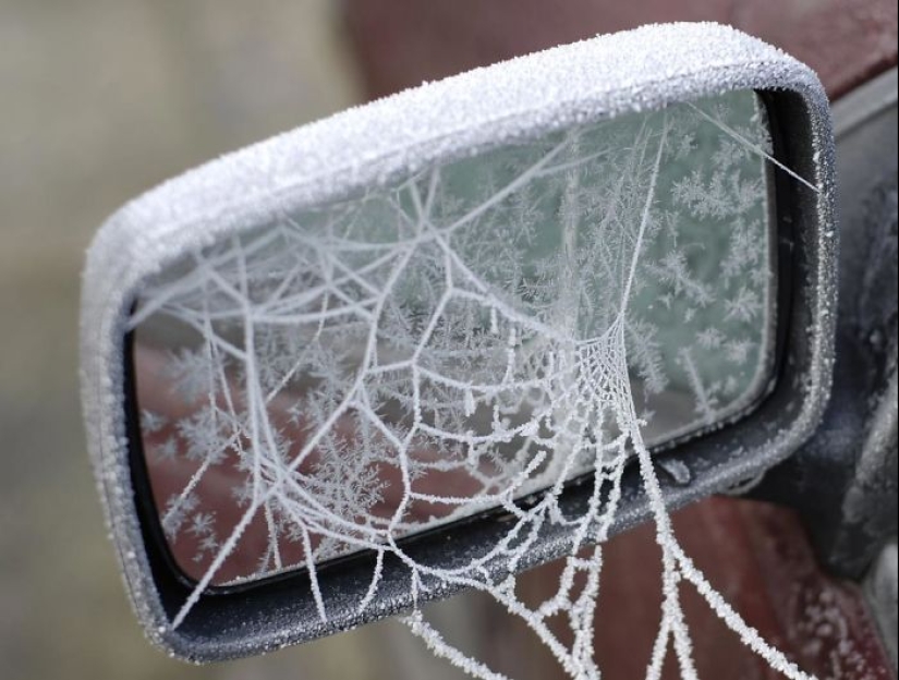 How frost turns cars into art objects How frost turns cars into art objects