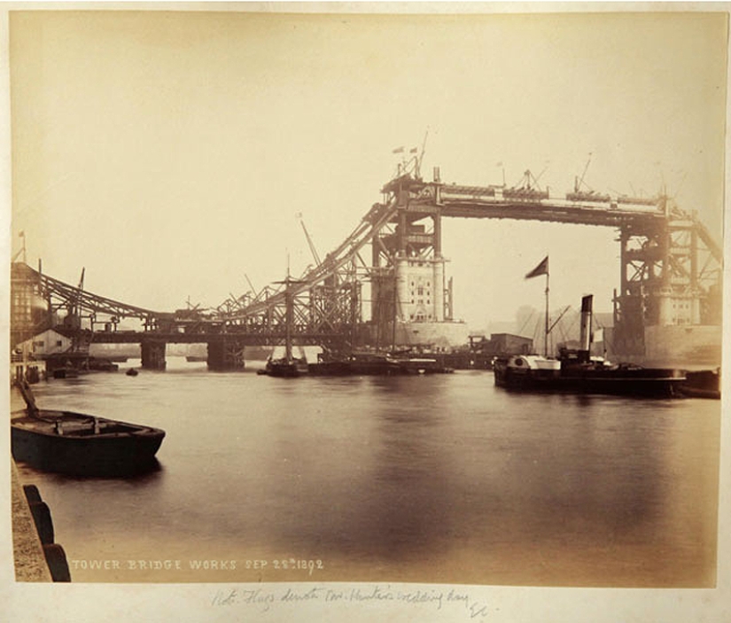 How the Tower Bridge was built