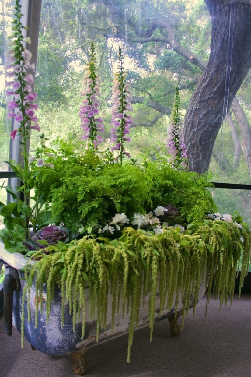 How to create a beautiful, unusual flower bed from improvised materials: 20 examples