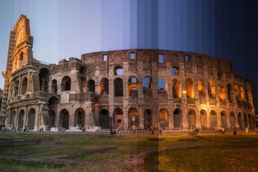 How world attractions look at different times of the day