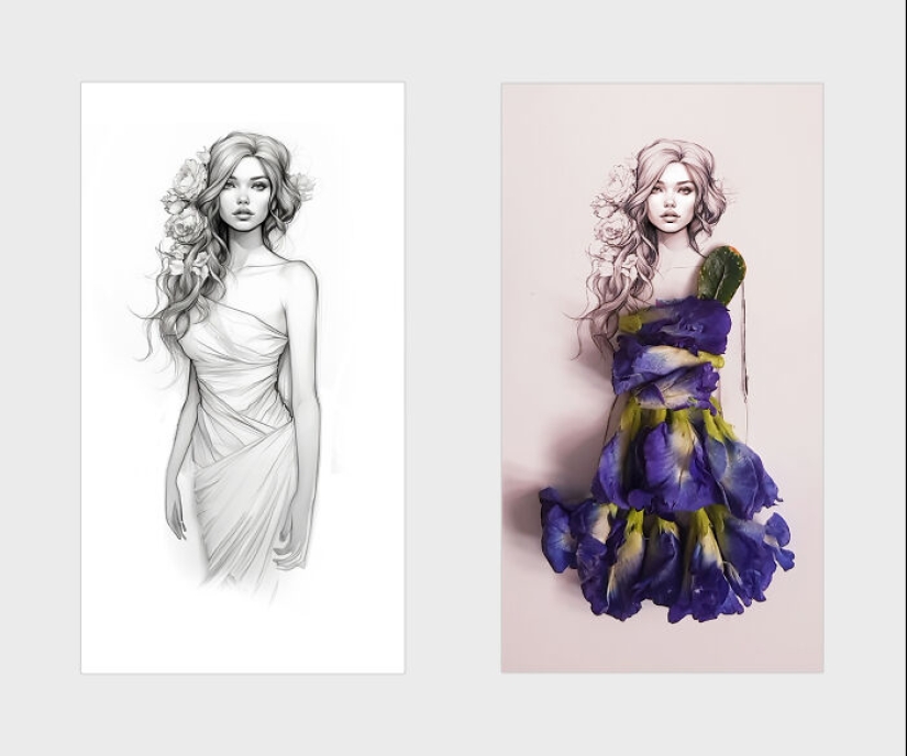 I Add Flower Petals And Leaves To Beautiful Illustrations, Here’s The Result (14 Pics) I Add Flower Petals And Leaves To Beautiful Illustrations, Here’s The Result (14 Pics)