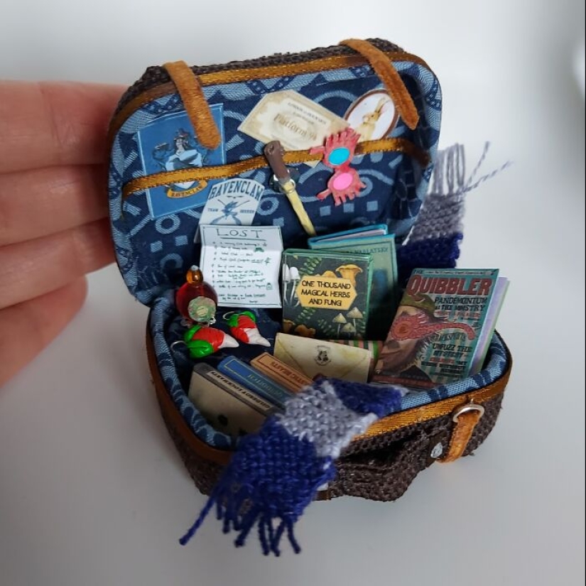 I Create Miniatures, And Here Are 9 Tiny Suitcases Representing Book Characters That I Love