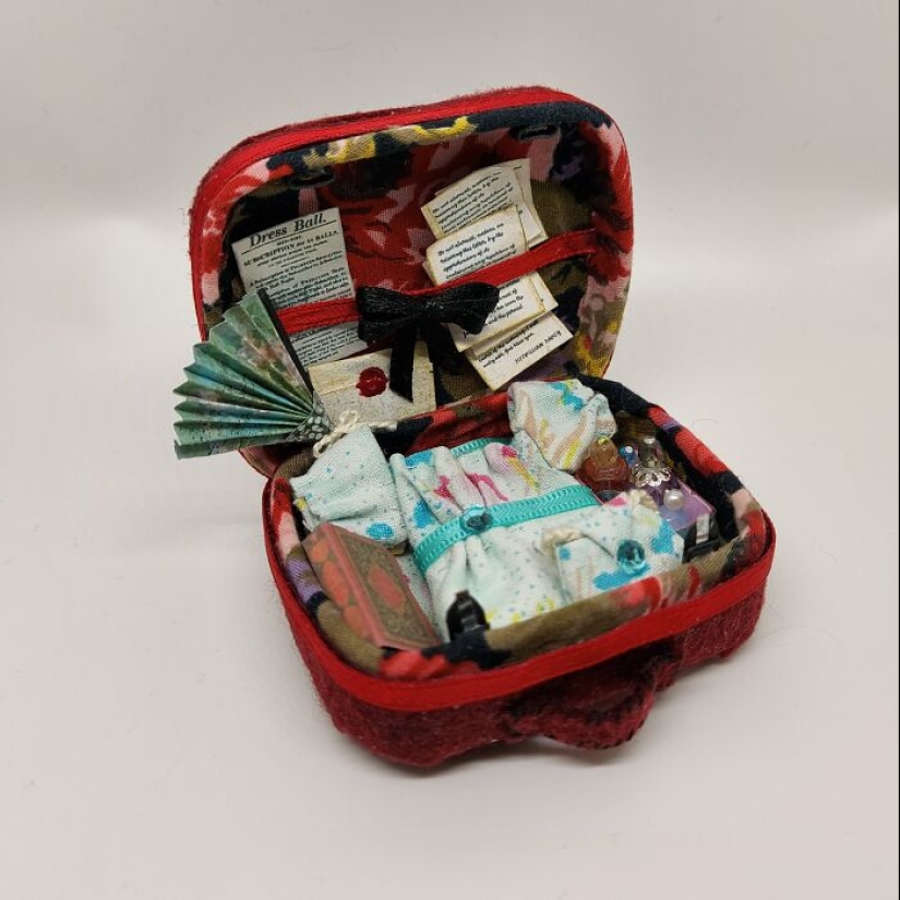 I Create Miniatures, And Here Are 9 Tiny Suitcases Representing Book Characters That I Love