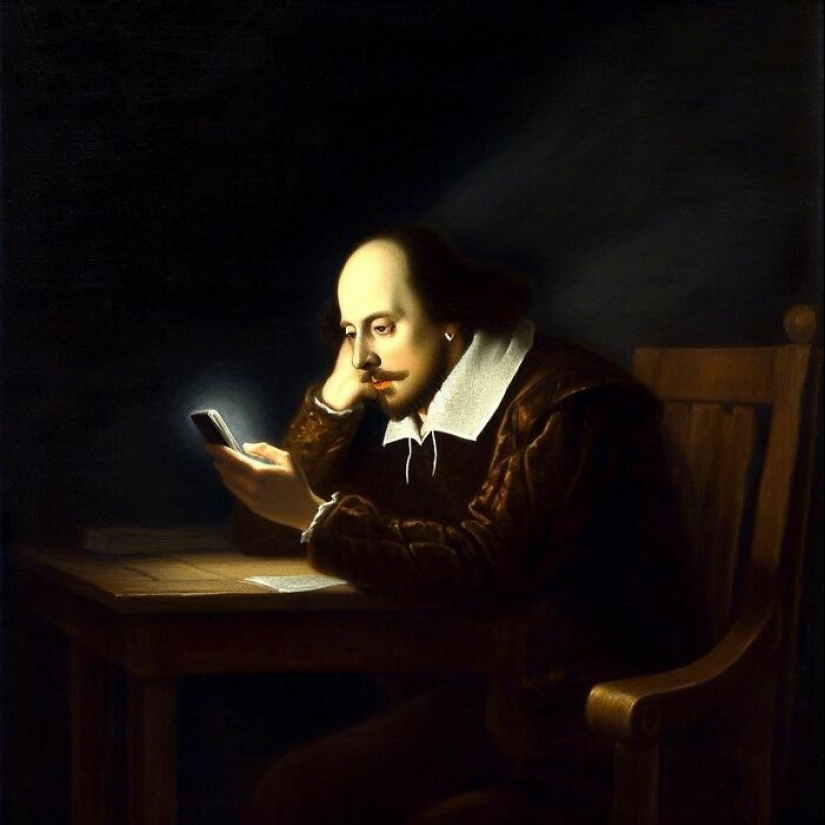 I Created Images Of The Most Influential People In History, Staring Blankly At Smartphones I Created Images Of The Most Influential People In History, Staring Blankly At Smartphones