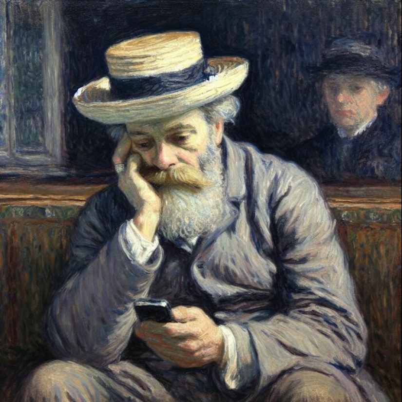 I Created Images Of The Most Influential People In History, Staring Blankly At Smartphones I Created Images Of The Most Influential People In History, Staring Blankly At Smartphones