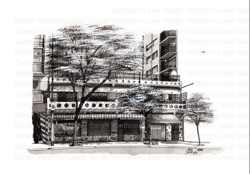 I Drew These Inky Pictures Of Buenos Aires