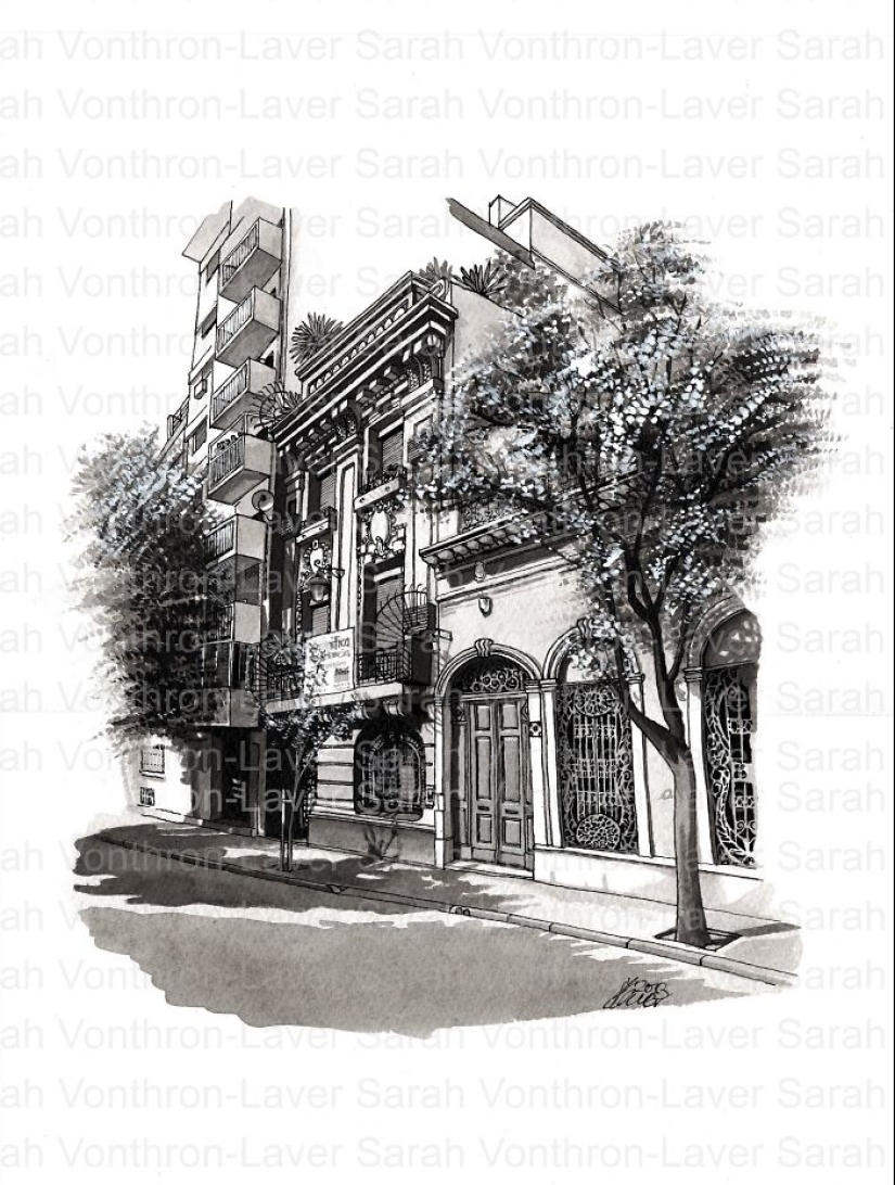 I Drew These Inky Pictures Of Buenos Aires