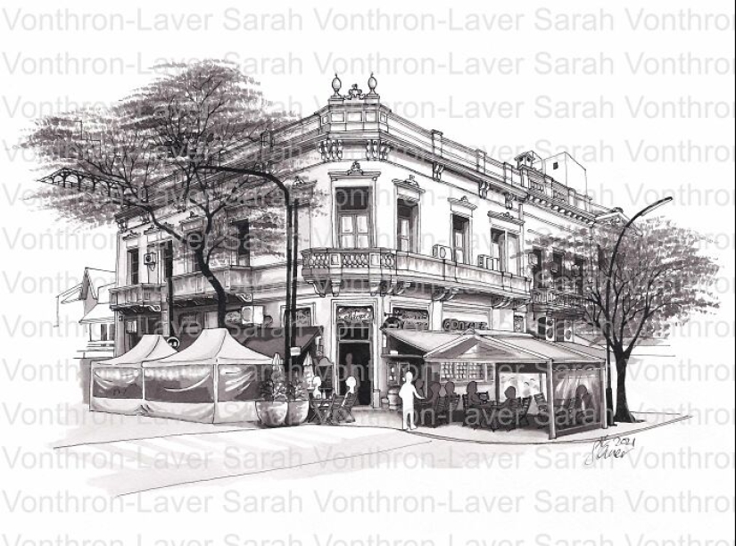 I Drew These Inky Pictures Of Buenos Aires