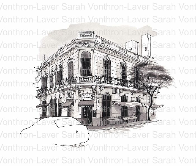 I Drew These Inky Pictures Of Buenos Aires