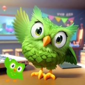 I Reimagined The Cast Of The Language Learning App Duolingo As If They Were A Part Of The Pixar Universe (11 Pics)