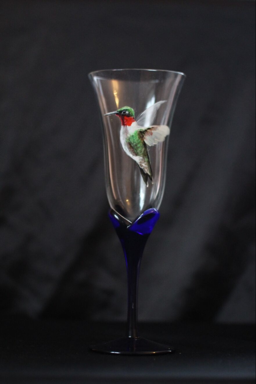 I Use Various Glassware For Painting Hyperrealistic Animals And Here Are 20 Photos Of Them (New Pics)