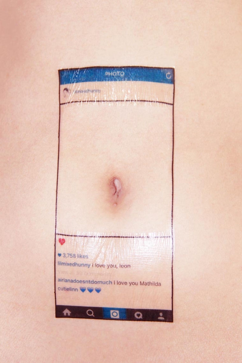 If social media accounts showed up on the skin If social media accounts showed up on the skin