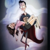 If Tim Burton drew superheroes: illustrations by a Russian artist