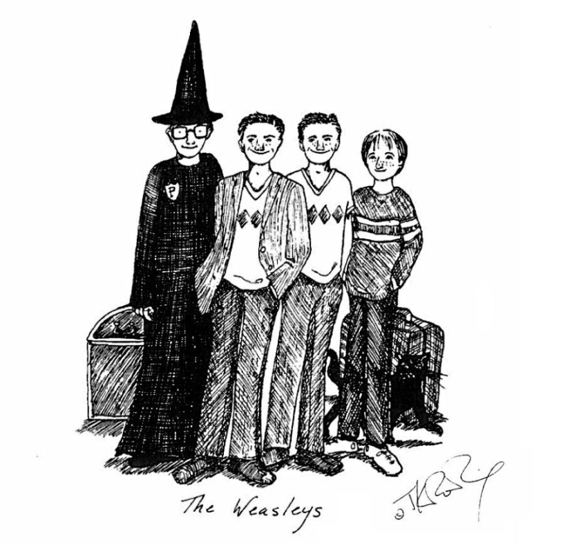 Ilustraciones de J. K. Rowling para los libros de Harry Potter Ilustraciones de J. K. Rowling para los libros de Harry Potter