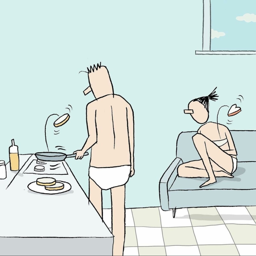 Ilustraciones minimalistas de un artista de Israel, donde los detalles simples esconden un significado profundo Ilustraciones minimalistas de un artista de Israel, donde los detalles simples esconden un significado profundo