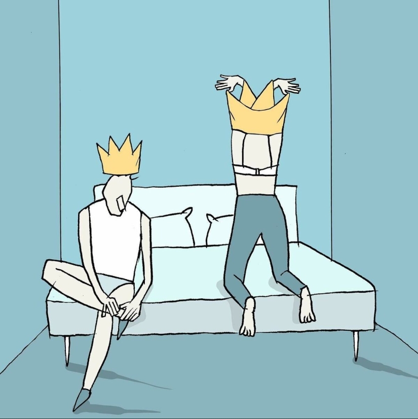 Ilustraciones minimalistas de un artista de Israel, donde los detalles simples esconden un significado profundo Ilustraciones minimalistas de un artista de Israel, donde los detalles simples esconden un significado profundo