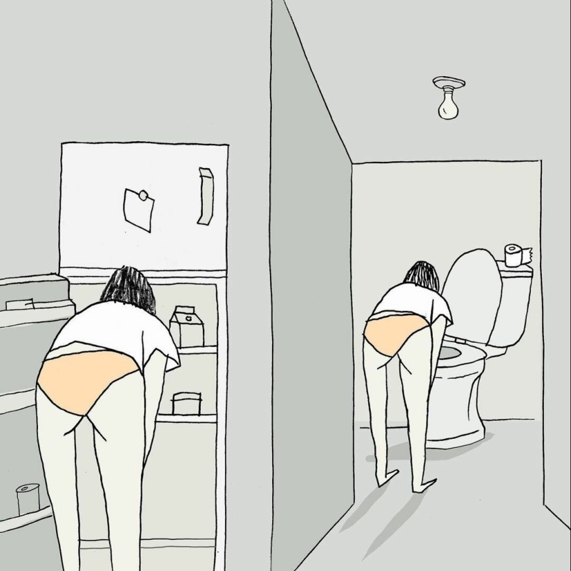 Ilustraciones minimalistas de un artista de Israel, donde los detalles simples esconden un significado profundo Ilustraciones minimalistas de un artista de Israel, donde los detalles simples esconden un significado profundo