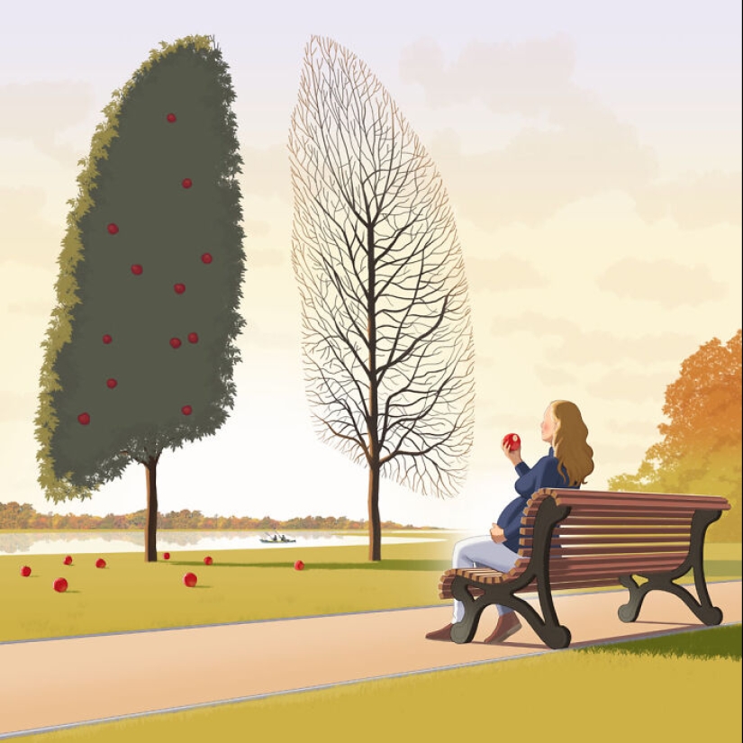 Ilustro los problemas de la sociedad moderna, y aquí están mis 11 trabajos más recientes (Parte 2)