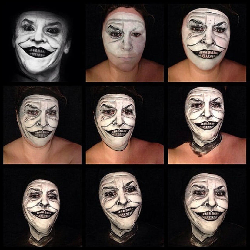 Impresionantes transformaciones con maquillaje de la talentosa maquilladora Maria Malone