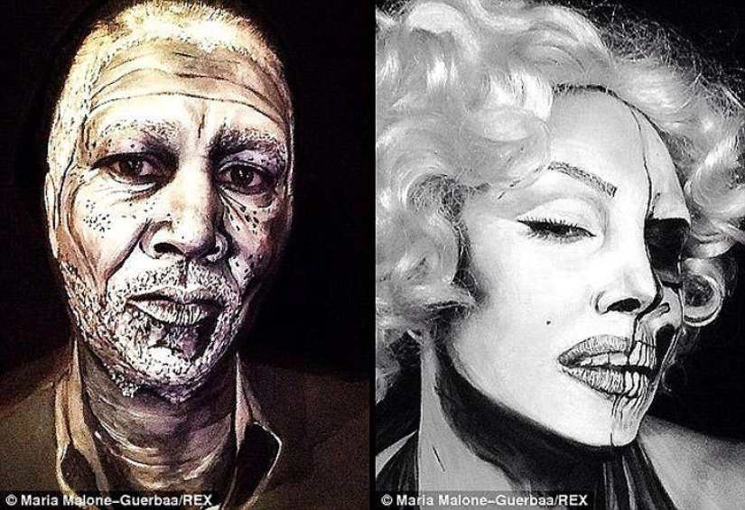 Impressive transformations with makeup from talented makeup artist Maria Malone