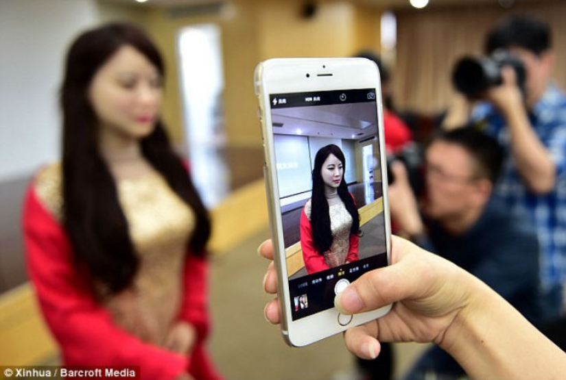 In China, they made a submissive female robot