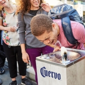 In Los Angeles, tequila poured from drinking fountains