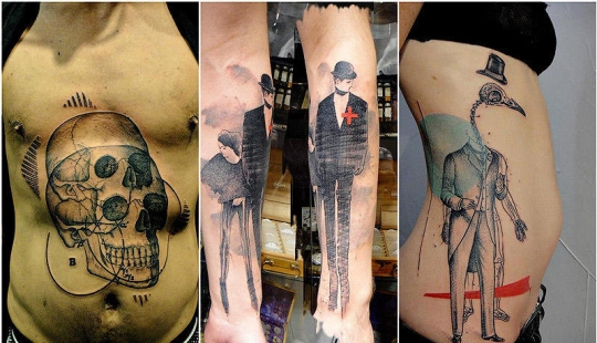 Increíble tatuaje estilo Photoshop