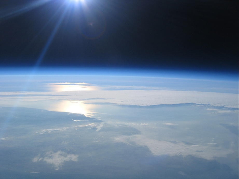 Increíbles tomas desde la estratosfera.