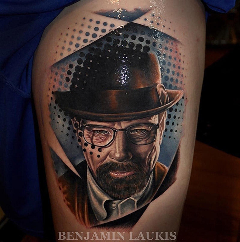 Incredibly realistic tattoos by Walter White Incredibly realistic tattoos by Walter White