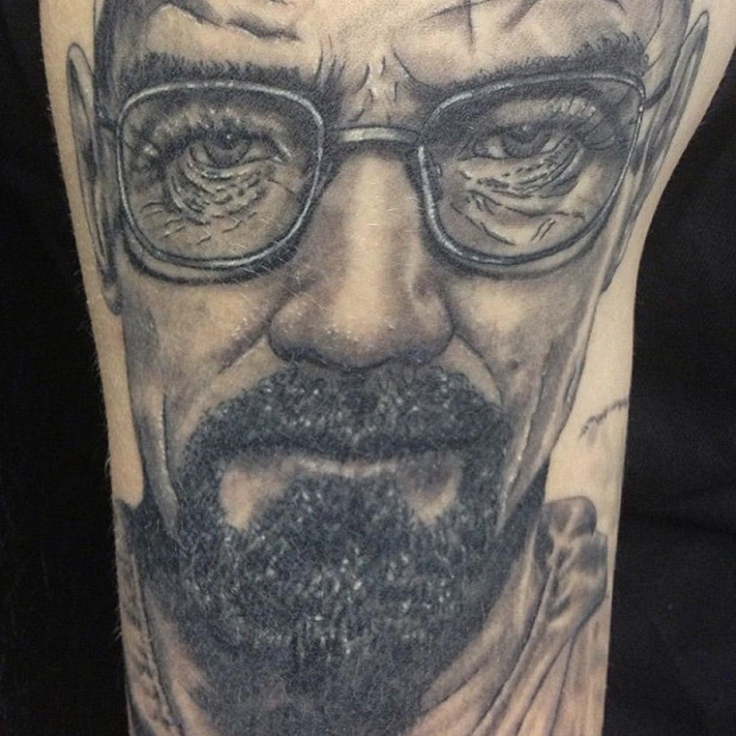 Incredibly realistic tattoos by Walter White Incredibly realistic tattoos by Walter White