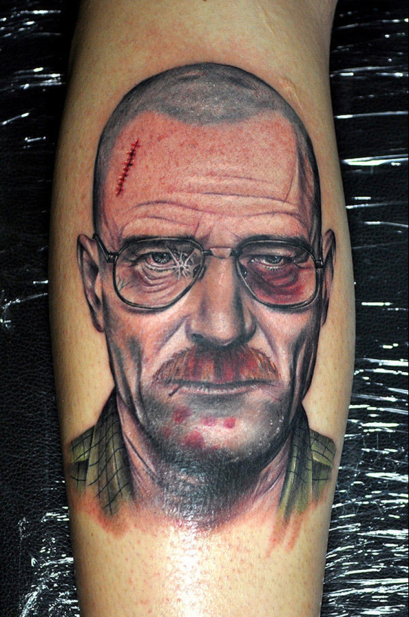 Incredibly realistic tattoos by Walter White Incredibly realistic tattoos by Walter White
