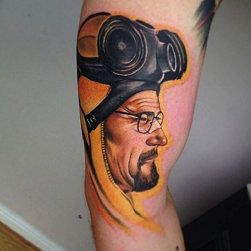 Incredibly realistic Walter White tattoos
