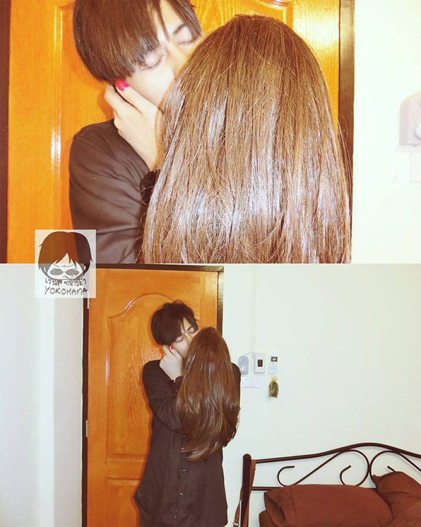 Instructions: how to take pictures with your girlfriend if you don't have one