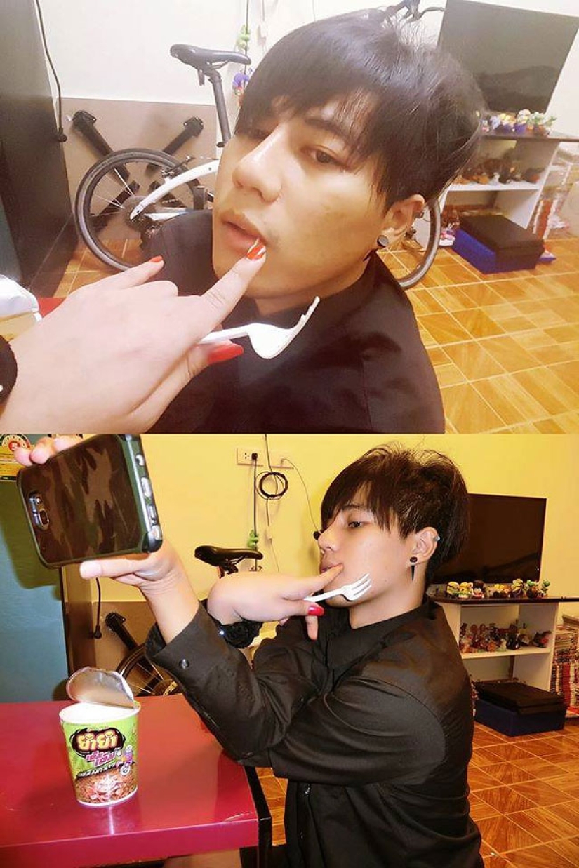 Instructions: how to take pictures with your girlfriend if you don't have one