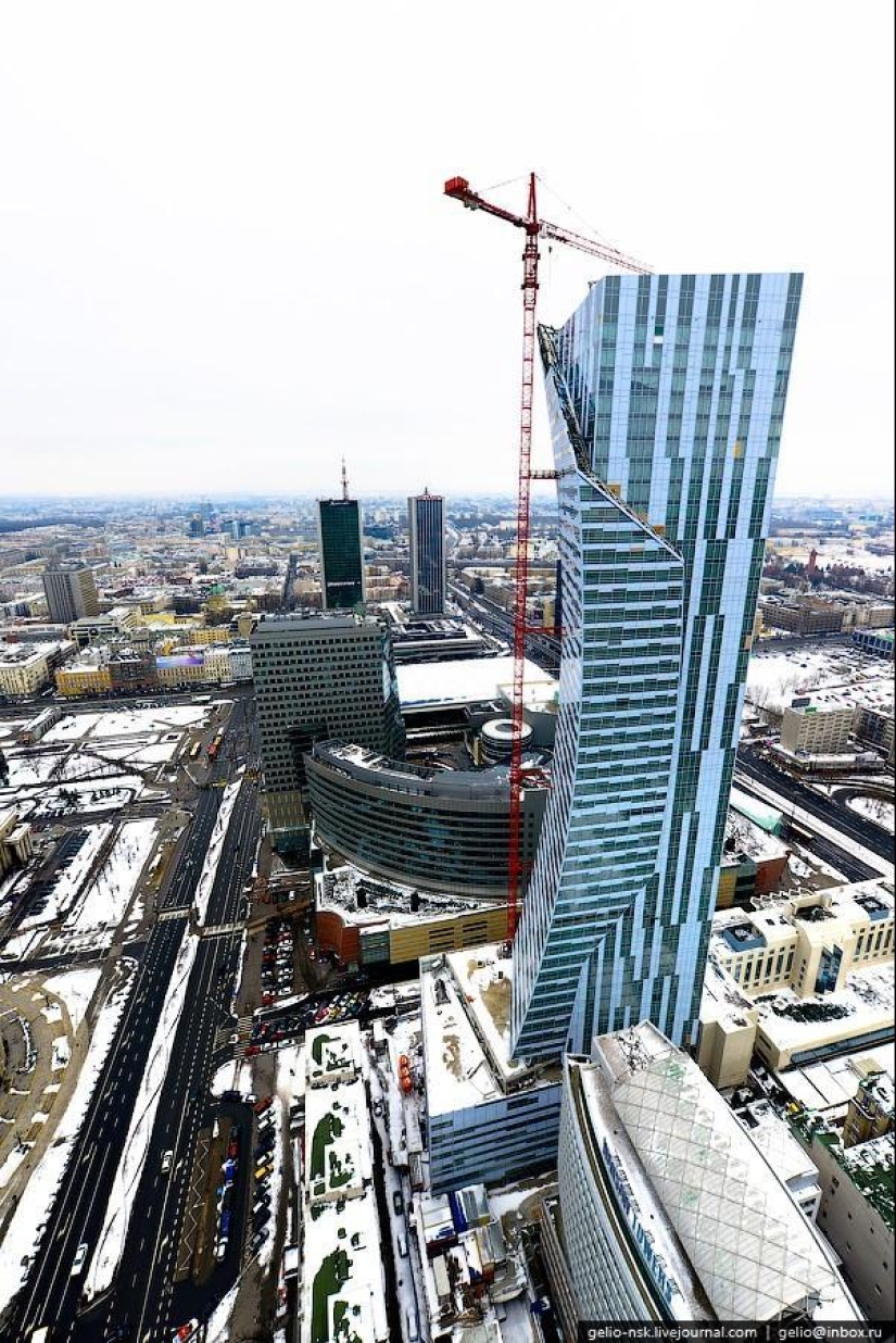 Invierno Varsovia desde arriba Invierno Varsovia desde arriba