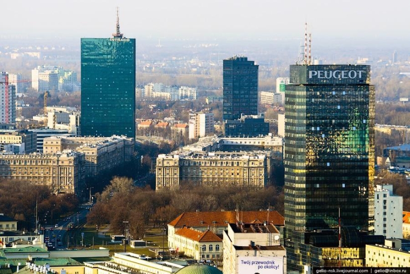 Invierno Varsovia desde arriba Invierno Varsovia desde arriba