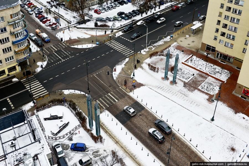 Invierno Varsovia desde arriba Invierno Varsovia desde arriba