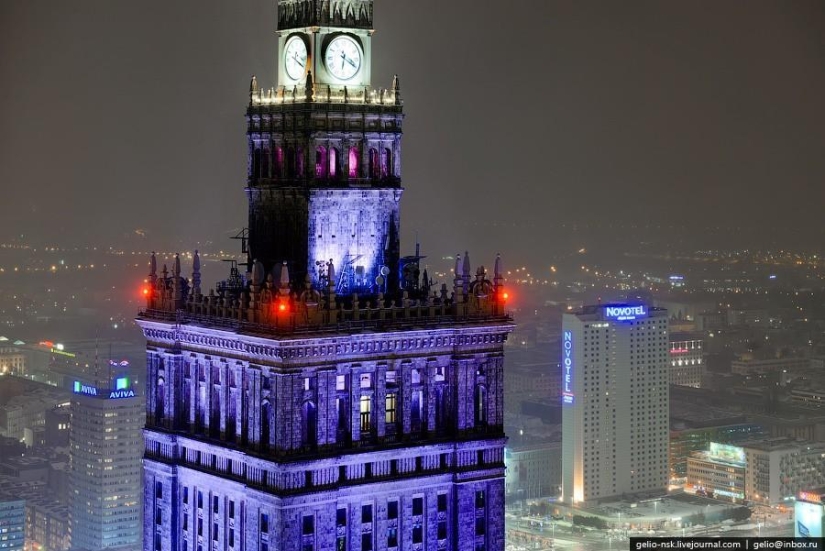 Invierno Varsovia desde arriba Invierno Varsovia desde arriba