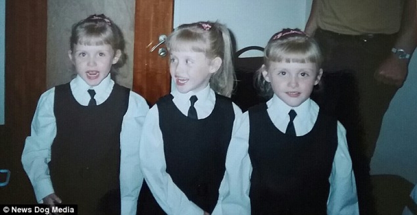 It doesn't happen the same! Triplet models from Dublin do everything together