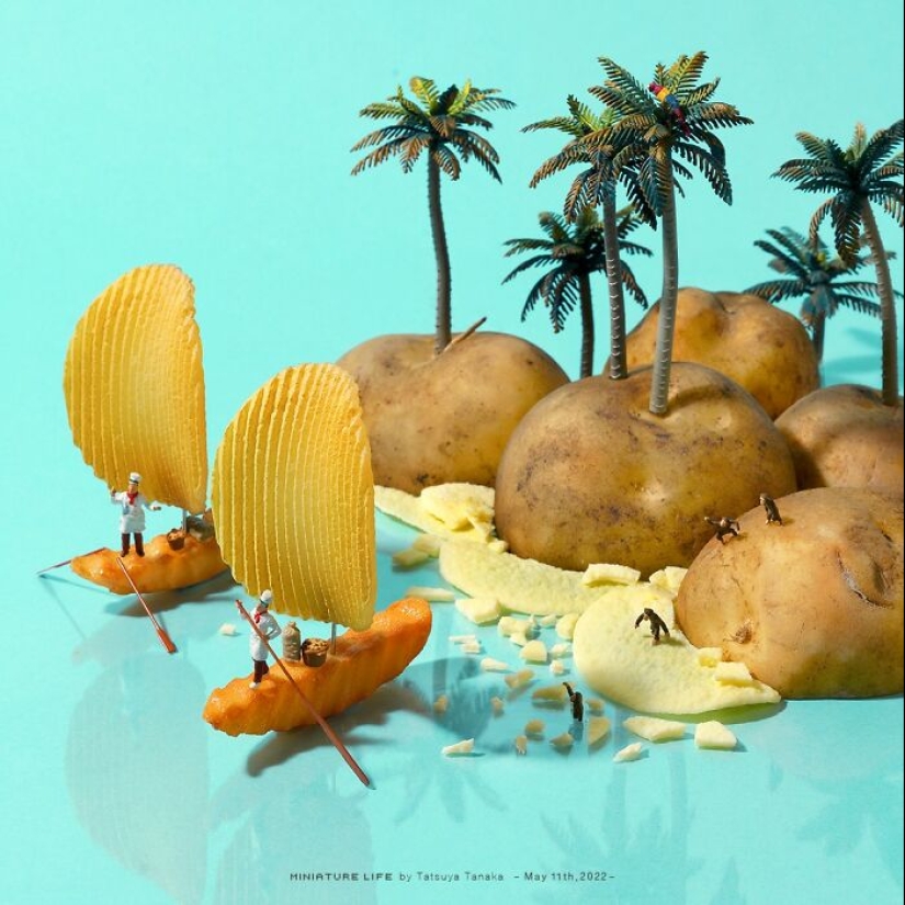 Japanese Artist Has Been Creating Miniature Scenes Every Day For 12 Years Japanese Artist Has Been Creating Miniature Scenes Every Day For 12 Years