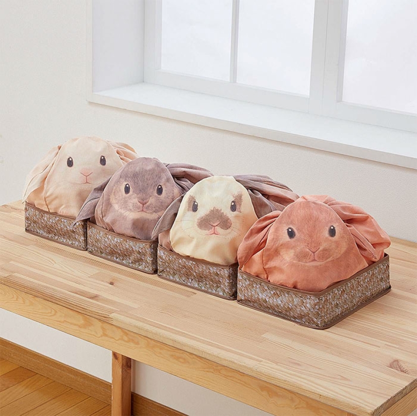 Japanese bags will turn things lying randomly at home into cute rabbits Japanese bags will turn things lying randomly at home into cute rabbits