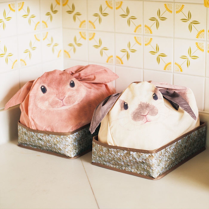 Japanese bags will turn things lying randomly at home into cute rabbits Japanese bags will turn things lying randomly at home into cute rabbits